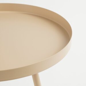Alternative view of Flores Bijzettafel - H49 x Ø42 cm - Metaal - Beige