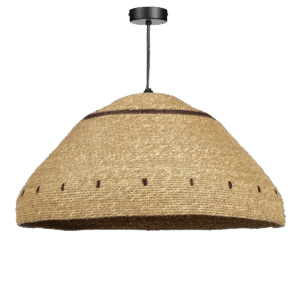 Joulz Hanglamp - H22 x Ø41 cm - Jute - Lichtbruin