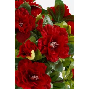 Alternative view of Azalea Kunstplant in Bloempot Stan - H31 x Ø26 cm - Rood