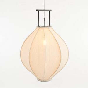 Alternative view of Pego Hanglamp - H94 x Ø70 cm - Linnen - Off White