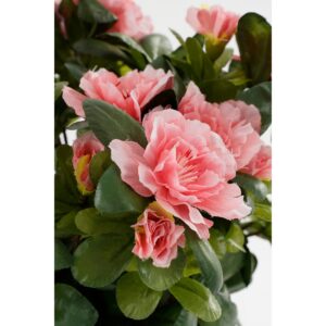 Alternative view of Azalea Kunstplant in Bloempot Stan - H31 x Ø26 cm - Perzik