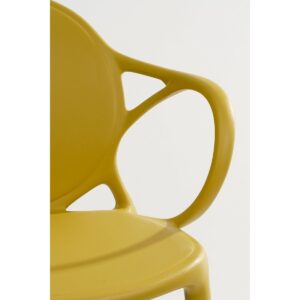 Alternative view of Nebraska Tuinstoel - L56 x B57 x H80 cm - Polypropyleen - Oker