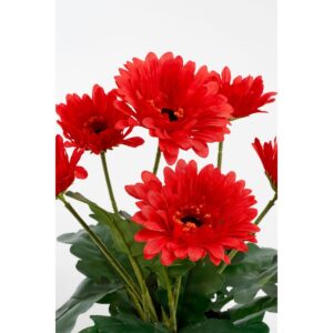 Alternative view of Gerbera Kunstplant in Bloempot Stan - H35 x Ø30 cm - Rood