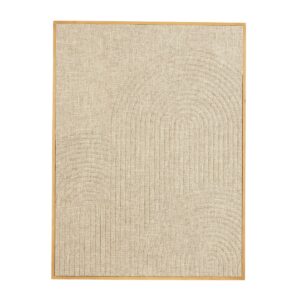 Mista Wanddecoratie L60 x B3 x H80 cm 100% FSC Mdf - Bruin Haal rust en stijl in huis met de Mista wanddecoratie. Deze moderne wanddecoratie sluit perfect aan bij een Japandi interieur en creëert een serene sfeer. Het paneel, gemaakt van linnen en MDF in zachte beige tinten, wordt omlijst door een frame van FSC®-gecertificeerd dennenhout, wat zorgt voor een warme uitstraling. Met afmetingen van L60 x B3 x H80 cm is dit kunstwerk een subtiele blikvanger aan de muur. Combineer het met andere natuurlijke materialen en kleuren voor een harmonieus geheel. Voeg een vleugje verfijning toe aan je woonkamer, slaapkamer of hal en geef je interieur een elegante, serene touche. Mista Wanddecoratie L60 x B3 x H80 cm 100% FSC Mdf - Bruin Breedte: 3cm Hoogte: 80cm Lengte: 60cm Gewicht: 2470g kleuren: Bruin Materialen: Mdf merk: Mica Decorations CASA & VIVENTES