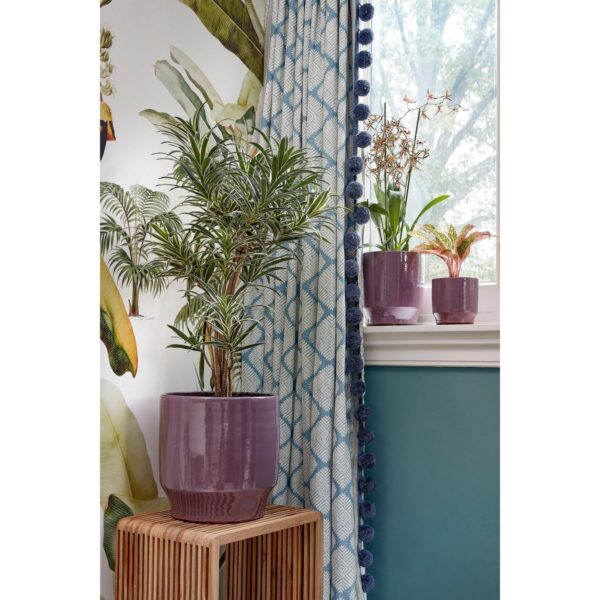 Yonker Plantentafel Set van 2 L35 x B25 x H80 cm Gerecycled Hout Bruin - Afbeelding 10