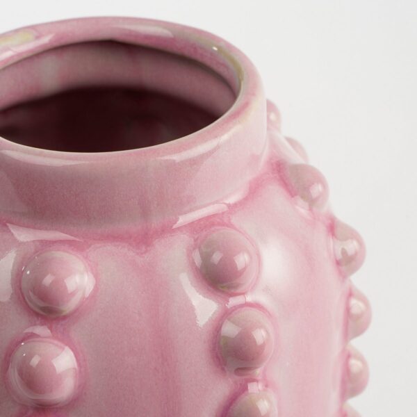 Boaz Vaas  H30 x Ø11 cm  Keramiek  Roze - Afbeelding 2