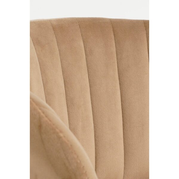 Moony Eetkamerstoel - Velvet - Beige - Afbeelding 3