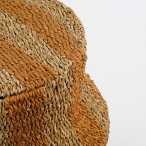 Alternative view of Tacoma Opbergmand met Deksel - H47 x Ø50 cm - Jute - Geel