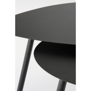 Alternative view of Bijzettafel  Set van 2  L80 x B60 x H47 cm  Metaal  Zwart