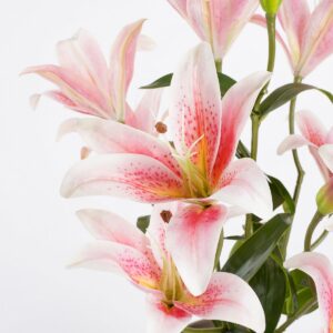 Alternative view of Tijgerlelie Kunstplant in Bloempot Stan - H47 x Ø45 cm - Roze