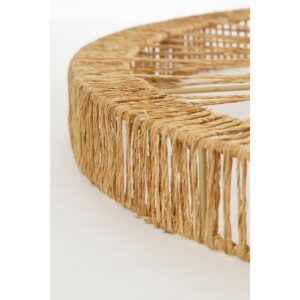 Alternative view of Ludy Wandspiegel - H5 x Ø60 cm - Jute - Lichtbruin