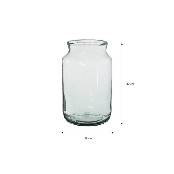 Vienne Vaas H30 x Ø18 cm Gerecycled Glas Transparant - Afbeelding 4