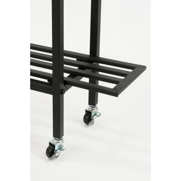 Greenrax Plantenstandaard - L90 x B22 x H75 cm - Metaal - Zwart - Afbeelding 4