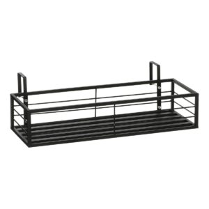 In je tuin, op je balkon of zelfs op je daktuin, met het Greenrax plantenrek maak je het overal gezellig! Dit stoere, industriële Greenrax Plantenrek Hangend L58 x B20 x H17 cm Metaal Zwart kun je ophangen en gezellig maken met mooie planten. Zo kun de Greenrax Plantenrek Hangend L58 x B20 x H17 cm Metaal Zwart wat hoger hangen en er een mooie hangplant in zetten of wat lager met een plant die wat meer kleur heeft. Zo veel mogelijk! Doordat het een zwart metalen item is, maak je echt een statement. De plantenbakken en -artikelen van Greenrax kun je perfect met elkaar combineren op elk oppervlakte, zelfs als deze smaller is, ideaal! Dit plantenrek heeft een lengte van 58 cm, een breedte van 20 cm en een hoogte van CASA & VIVENTES Greenrax Plantenrek Hangend L58 x B20 x H17 cm Metaal Zwart 17 cm. Breedte: 20cm Hoogte: 17cm Lengte: 58cm Gewicht: 2180g kleuren: Zwart, Zwart Materialen: Metaal, Metaal merk: Mica Decorations
