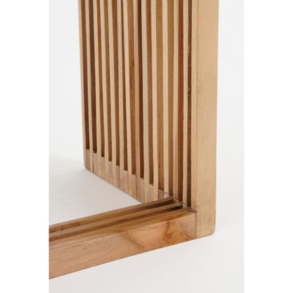 Yonker Plantentafel Set van 2 L35 x B25 x H80 cm Gerecycled Hout Bruin - Afbeelding 5