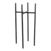Ascot Plantenstandaard - L24 x B24 x H55 cm - Metaal - Zwart Zet jouw favoriete plant op een voetstuk met deze Ascot plantenstandaard. De standaard is gemaakt van metaal en uitgevoerd in een moderne, zwarte kleur. Dit in combinatie met het strakke design zorgt ervoor dat elke pot en plant goed tot zijn recht komen. Kies een bloempot, zet er een mooie plant in en maak het plaatje compleet! Leuk om los neer te zetten, of zet verschillende planten en standaards bij elkaar om een groene oase te creëren. De Ascot plantenstandaard is verkrijgbaar in verschillende kleuren en maten, zodat er voor iedere potmaat een passend model te vinden is. Deze zwarte standaard heeft een afmeting van L24 x B24 x H55 cm en is geschikt voor een bloempot met een diameter van maximaal 23 cm. Casa & Viventes Breedte: 24cm Hoogte: 55cm Lengte: 24cm Gewicht: 1130g kleuren: Zwart, Zwart Materialen: Ijzer merk: Mica Decorations