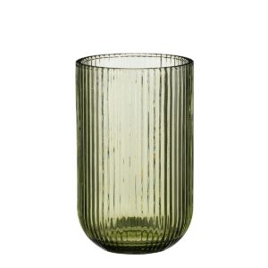 Merlot Drinkglas 400 ml Glas Lichtgroen Ontdek het verfijnde Merlot drinkglas , die in een transparant, lichtgroene tint en met een unieke geribbelde afwerking komt. Met een hoogte van 13 cm, een diameter van 8 cm en een capaciteit van 400 ml, is dit glas perfect voor het serveren van je favoriete drankjes. Laat je smaakpapillen dansen en geniet van een stijlvolle drinkervaring. CASA & VIVENTES Merlot Drinkglas 400 ml Glas Lichtgroen Breedte: 8cm Hoogte: 13cm Lengte: 8cm Diameter: 8cm Gewicht: 2880g kleuren: Groen, Groen Materialen: Glas, Glas merk: Mica Decorations