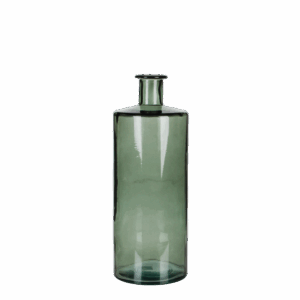 Alternative view of Guan Fles Vaas H40 x Ø15 cm Gerecycled Glas Groen