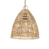 The Bala Hanglamp Naturel - S Een prachtig handgemaakte rotan hanger die er geweldig uitziet in een slaapkamer, kinderkamer, woonruimte of overdekte patio. Een verbluffende en opvallende boho-lamp! Deze lampschaduw heeft geen elektrische bedrading of pluggen. We verkopen deze fittingen apart, zowel plafond gemonteerd als met plug. Zoek naar een fitting in onze winkel en selecteren de gewenste look en het type. Casa & Viventes Breedte: 24cm Hoogte: 24cm Lengte: 24cm Diameter: 20cm Gewicht: 1000g Materialen: Rotan merk: Bazar Bizar Living