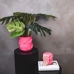 Alternative view of Pot Dick  Keramiek  Roze 11x11x11,5cm