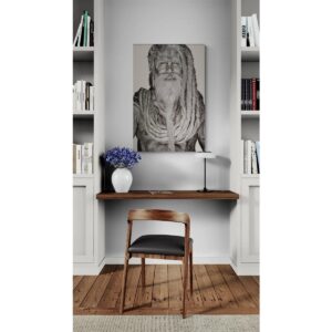 Alternative view of Gobelin geweven wandtapijt 75/125 Gangadas Baba Zwart/Wit WH2023 Gespannen
