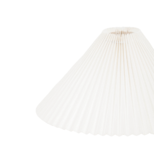Alternative view of Lampenkap - Geplooid - Polyester - Wit - 8x35x21cm