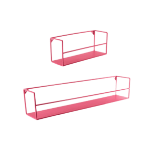Wandplank Metaal Neon Pink Set van 2 - 40 | 80x14x16cm Opgehangen ophangen- metalen planken zijn populairder dan ooit. Tegenwoordig zijn deze wandplanken niet alleen voor praktisch gebruik, ze zijn ook voor het tonen van kunst. Belangrijke kenmerken:- Gemaakt van stevige metalen set van 2 verschillende maten: 40x14x16cm80x14x16cm Styling Tip: hang de metalen planken in de vorm die u leuk vindt: recht, oversteken: alles is voldoende! CASA & VIVENTES Wandplank Metaal Neon Pink Set van 2 - 40 | 80x14x16cm merk: Housevitamin