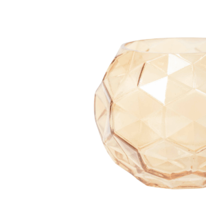 Alternative view of Vaas  Patroon  Glas  Amber  17x14cm