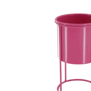 Alternative view of Plantenhouder - Metaal - Roze - 11x11x19cm