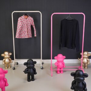 Alternative view of Clothrack - Metaal - roze - 80x40x150cm