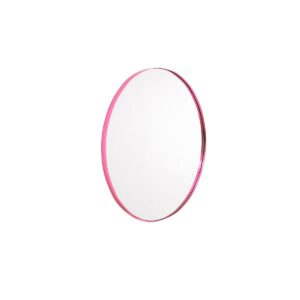 Alternative view of Mirror wandspiegel rond  metaal roze Ø40cm