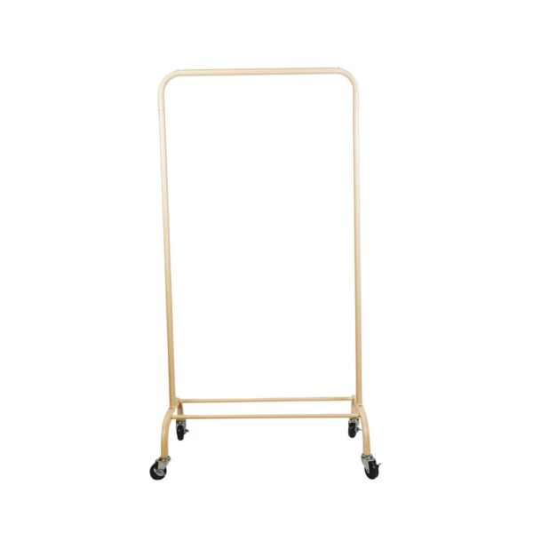 Kledingrek - wielen - zand - 80x40x155cm - Afbeelding 4