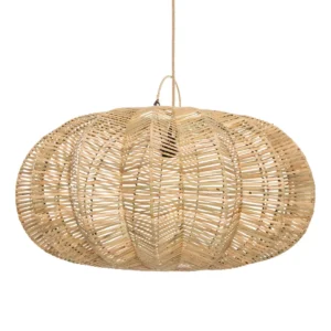 De Cerise Hanger - Naturel Bekijk het prachtige, grote hanglamp in de vorm van een Chinese lantaarn. Wat een fantastisch ontwerpverklaring, gewoon vragen om het middelpunt van de aandacht te zijn in uw woonkamer, lounge, badkamer of zelfs overdekte buitenruimte. Deze lampschaduw heeft geen elektrische bedrading of pluggen. We verkopen deze fittingen apart, zowel plafond gemonteerd als met plug. Zoek naar een fitting in onze winkel en selecteren de gewenste look en het type. Casa & Viventes Breedte: 65cm Hoogte: 45cm Lengte: 65cm Gewicht: 2000g Materialen: Rotan merk: Bazar Bizar Living