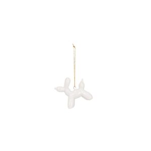 Ornament - Balloon Dog Hanger - Ceramics - White - 6,5x3x6cm FUNNY XMAS ORNAMENTS- Your Xmas will not be complete without funny Xmas decoration. This Balloon Dog Christmas ornament will make your Christmas days more fun. Important features:- Made of ceramics- Size: 6,5x3x6cmStyling Advice: You can also hang the Balloon Dog hanger above your table or on a standing branch. CASA & VIVENTES Ornament - Balloon Dog Hanger - Ceramics - White - 6,5x3x6cm merk: Housevitamin