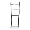 De Tulum Ladder Zwart 165 Of je nu een stijlvolle opbergoplossing voor handdoeken in de badkamer nodig hebt of een chique display voor plaids in de woonkamer, de Tulum Ladder is de oplossing. Dankzij het minimalistische ontwerp en de veelzijdige functionaliteit kunt u hem moeiteloos in elke ruimte integreren en een vleugje verfijning toevoegen, waar hij ook wordt geplaatst. Teakhout dat duurzaam is geproduceerd, onze toewijding aan verantwoordelijkheid voor het milieu komt duidelijk tot uiting. Casa & Viventes Breedte: 4cm Hoogte: 165cm Lengte: 53cm Gewicht: 4020g kleuren: Zwart, Zwart merk: Bazar Bizar Living
