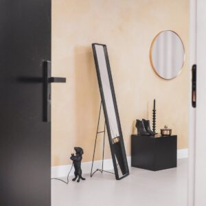 Alternative view of Spiegel - Passpiegel - Metaal - Zwart - 30x4x150cm