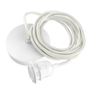 Fitting Lampen Plafond Wit 1 Fitting Plafondaanpassing van hoge kwaliteit gemaakt voor hanglampen. Geschikt voor 1 lamp. CASA & VIVENTES Fitting Lampen Plafond Wit 1 Fitting Breedte: 4cm Hoogte: 4cm Lengte: 250cm Gewicht: 380g kleuren: Wit Materialen: Katoen merk: Bazar Bizar Living