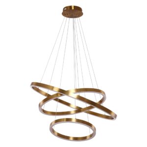 Alternative view of Hanglamp Neo Copper Gold  3-Ring 40+60+80cm