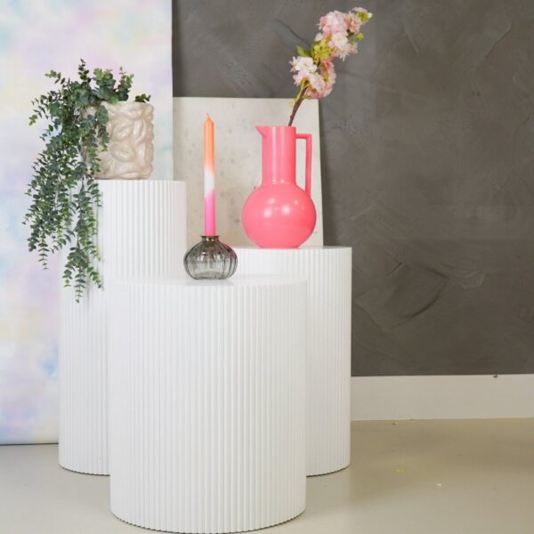 Kaarsen dip kleurstof taps Neon roze/wit/neon rood  S4 2,1x25 cm - Afbeelding 6