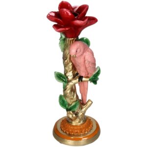 Kaarshouder - Roze Papegaai ↑ 26 cm Geef uw ruimte een vleugje kleur met de Pink Parrot-kaarshouder van 26 cm. De levendige roze tint en het speelse ontwerp maken hem tot een levendige toevoeging aan elke omgeving. Afmeting: 10 x 26 cm CASA & VIVENTES Kaarshouder - Roze Papegaai ↑ 26 cm Hoogte: 26cm Gewicht: 250g kleuren: Roze, Rood, Goud Materialen: Massief goud merk: Trendhero B.V.