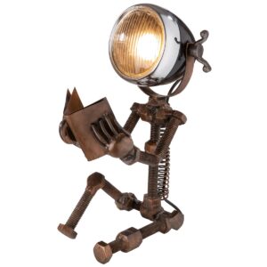 Metalen lamp "Reading" koper. Lampje "Lezen" koperkleurige fitting E 27, max. 25 watt (lamp inbegrepen) - E27 fitting, max. 25 watt, incl. lamp Casa & Viventes Lengte: 38cm Gewicht: 4000g kleuren: Bruin Materialen: Metaal, Koper merk: GILDE HANDWERK