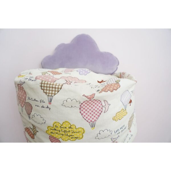 Velvet Wolkenkussen voor babykamer "Paars" - Afbeelding 3