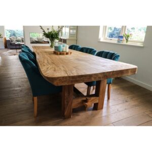 Alternative view of Eettafel Heavy-250x85-100x78-Naturel-Munggur