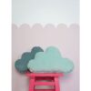 Velvet Wolkenkussen voor babykamer "Mint" Velvet Cloud Kussen voor babykamer “Mint” Ideaal voor slaapkamers en kinderkamer. Gemaakt van hoogwaardige mousseline stof, garandeert het duurzaamheid en een mooie uitstraling. Dit decoratieve biedt comfort, zachtheid en is een perfecte aanvulling op elk interieur. Ze staan ​​prachtig op een fauteuil, op een bed en als aanvulling op onze tipi-set. Kinderen zijn er dol op! Het spelen en spelen kan uren duren en je weet nooit waar het avontuur je naartoe brengt! Maar als je even wilt uitrusten of een dutje wilt doen, kun je het beste een zacht, knus kussen knuffelen... Deze Sierkussens zijn mooi, zeer comfortabel en praktisch. Ze vormen een mooie decoratie van de kinderkamer, maken het uiterst gezellig en creëren perfecte omstandigheden voor dutjes en uiteraard spelen! Maak uw eigen kussencomposities van de beschikbare patronen! Fluweel Wolkenkussen voor babykamer “Mint” Kussen in de vorm van een wolk, stevig gemaakt en genaaid van hoogwaardig fluweel. Zacht om aan te raken, voor de slaapkamer en de woonkamer. Gevuld met hoogwaardige anti-allergische siliconenvezelbolletjes. Je kunt hem veilig wassen in de wasmachine, de vulling blijft luchtig en elastisch. De belangrijkste kenmerken van het fluwelen wolkenkussen voor babykamer “Mint”: ideaal voor de babykamer gemaakt van hoogwaardige mousseline stof biedt comfort en zachtheid ideaal als verjaardagscadeau, voor babyshower Kenmerken van het fluwelen wolkenkussen voor babykamer “Mint” anti- allergene vulling stof: 100% fluweel afmetingen: 39 cm x 28 cm wastemperatuur: tot 30°C Casa & Viventes Gewicht: 300g Materialen: Fluweel, Silicone merk: Moi Mili