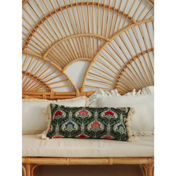 "Green medusa" bolster met franje - Afbeelding 3