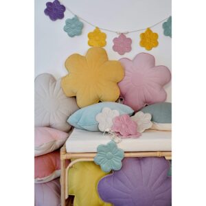 Alternative view of Fluwelen bloemenslinger "Regenboogboeket"