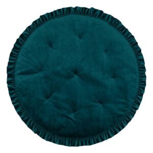 Alternative view of Zachte fluwelen mat met franje “Emerald”