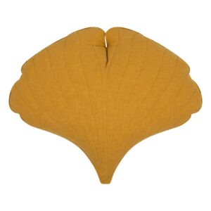 Alternative view of "Mango" linnen Ginkgobladkussen