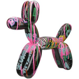 Figuur Dog Pallone Black H. 40 cm, ve 1 - Pallone -figuur: een artistieke structuur van synthetische hars. - Multi -gecoleerd kunstwerk met glanzend oppervlak. - Vorm van een ballonhond, geïnspireerd door een hond. - De artikelgrootte is hoogte 40 cm, breedte 41 cm, diepte 13 cm. - Multi -gecoleerd kunstwerk met accentkleur in zwart. Figuur Dog Pallone Black H. 40 cm, ve 1 Het figuratieve artikel "Pallone" is een indrukwekkende decoratieve figuur die opvalt als een uniek decoratie -element in elke kamer. Dit beeld, gemaakt van synthetische hars van hoge kwaliteit, maakt indruk op zijn veelkleurige ontwerp met elegante zwarte accenten en een glanzend oppervlak. De kunstmatige figuur vertegenwoordigt een ballonhond en trekt ieders aandacht met zijn gedetailleerde ontwerp. Met een hoogte van 40 cm, een breedte van 41 cm en een diepte van 13 cm, is het een opvallend hoogtepunt dat accenten in zowel moderne als klassieke meubelstijlen. De "Pallone" -figuur is niet alleen een decoratief element, maar ook een uitdrukking van kunst en creativiteit die elke kamer een speciale notitie geeft. CASA & VIVENTES Breedte: 41cm Hoogte: 40cm Lengte: 13cm Gewicht: 2500g kleuren: Zwart Materialen: Kunsthars merk: GILDE HANDWERK