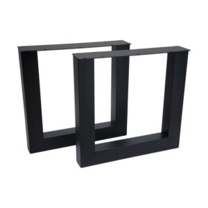 Alternative view of Tafelpoot Model U S/2-75x15x72 ( 100x100 mm )-Zwart-Metaal